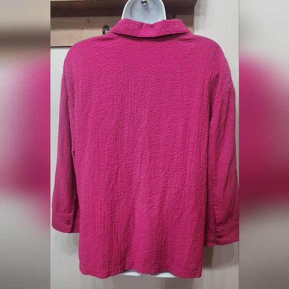 White Stag Button Down Shirt Large Pink Lightweight Long Sleeve Casual C488Z - Picture 2 of 3